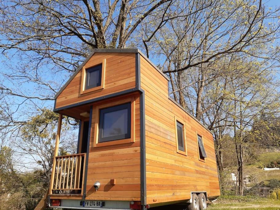 Micro Maison Bois / Tiny House Au Calme Crest Kültér fotó